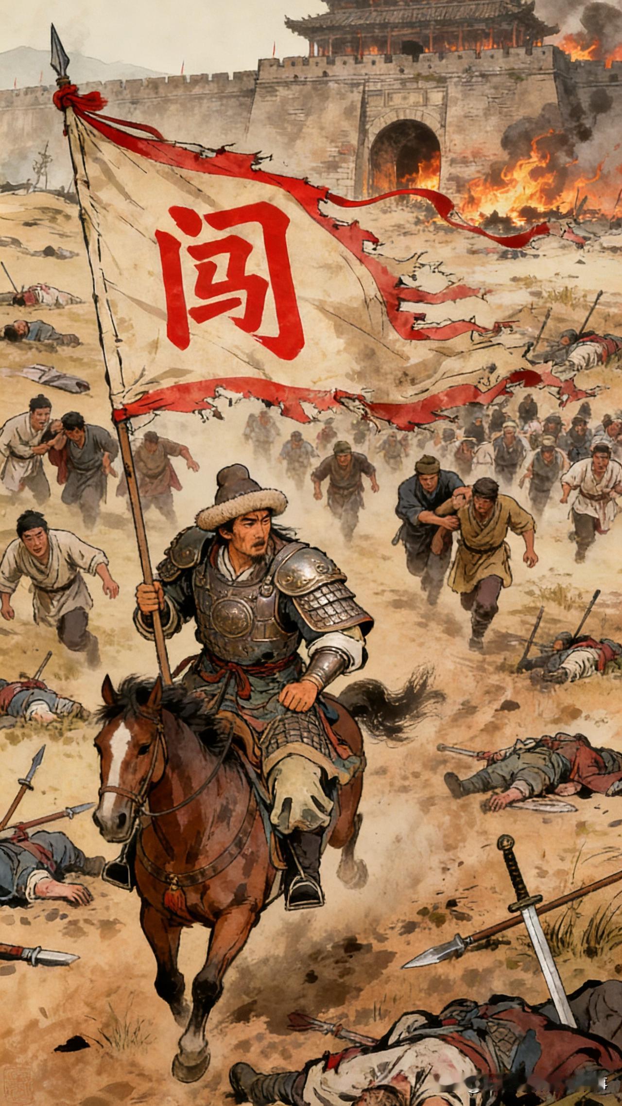 李自成遇难后，二当家田见秀降清，只过了3天，清廷认为他没有什么利用价值，直接杀了