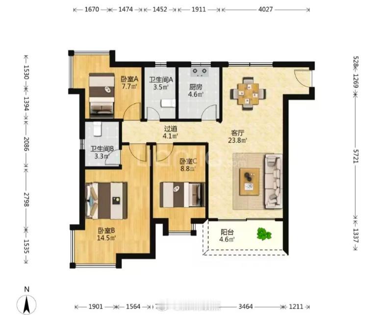 今天深圳新政第一天，法拍开始涨价了，福田华强北玮鹏花园101平房子808万成交，
