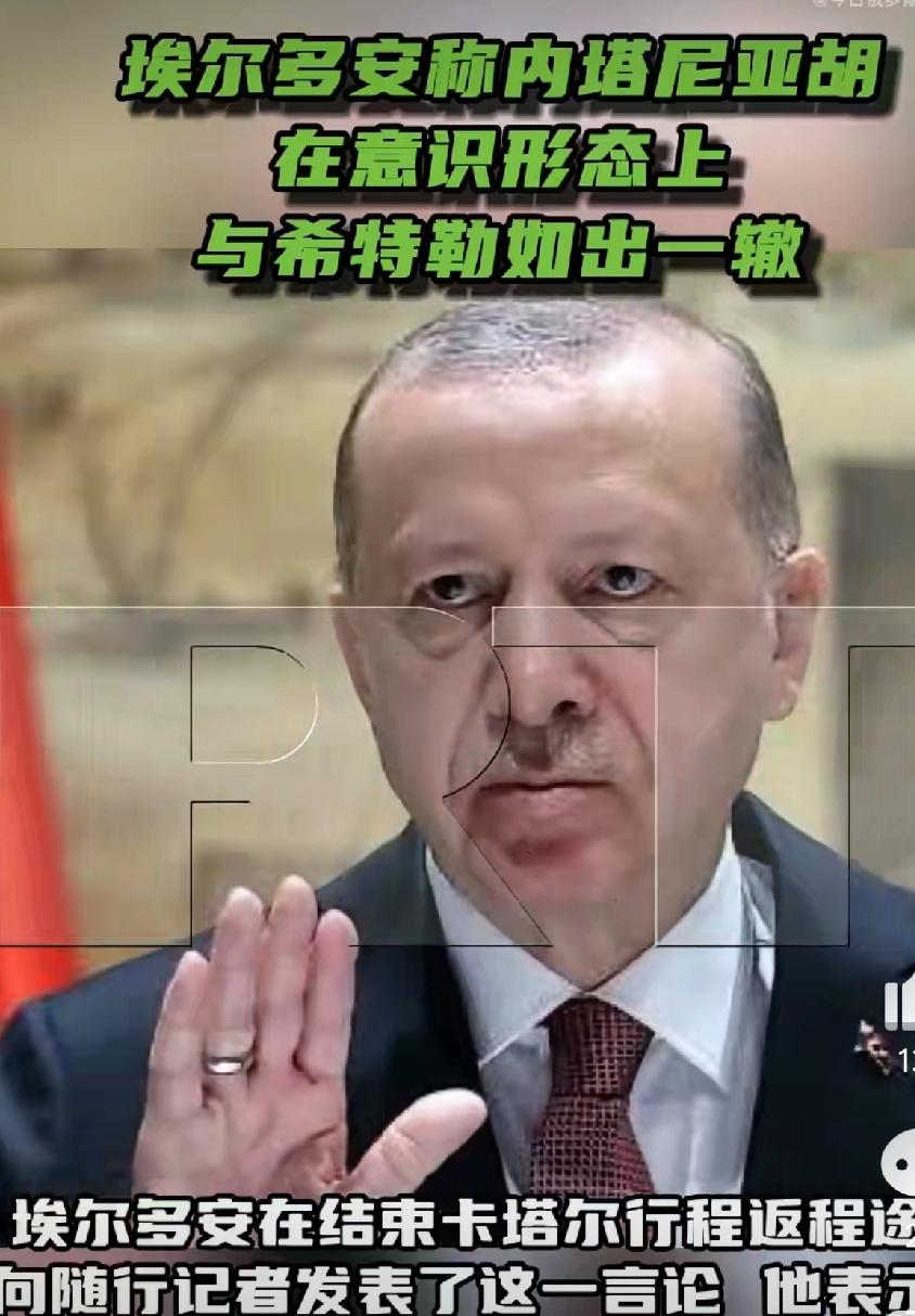哦豁！埃尔多安是如何教训内塔尼亚胡的？他说:内塔尼亚胡在意识形态领域像希特勒