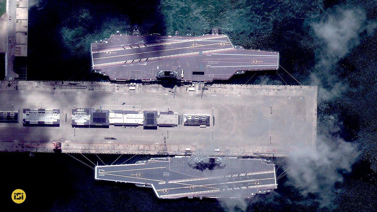 福建舰与山东舰，直观对比：福建舰山东舰​​​