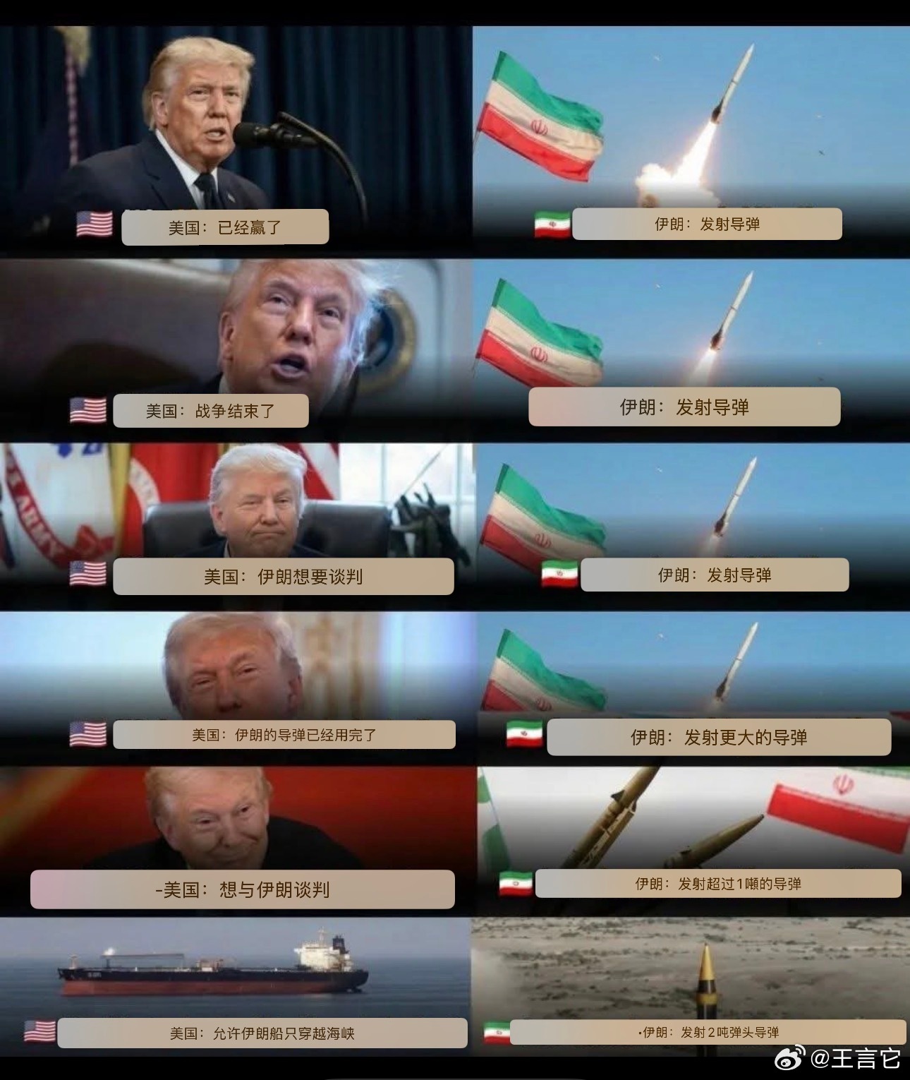 ‼️某人星期一——战争即将结束！星期二——无条件投降！星期三——战争即将结束！