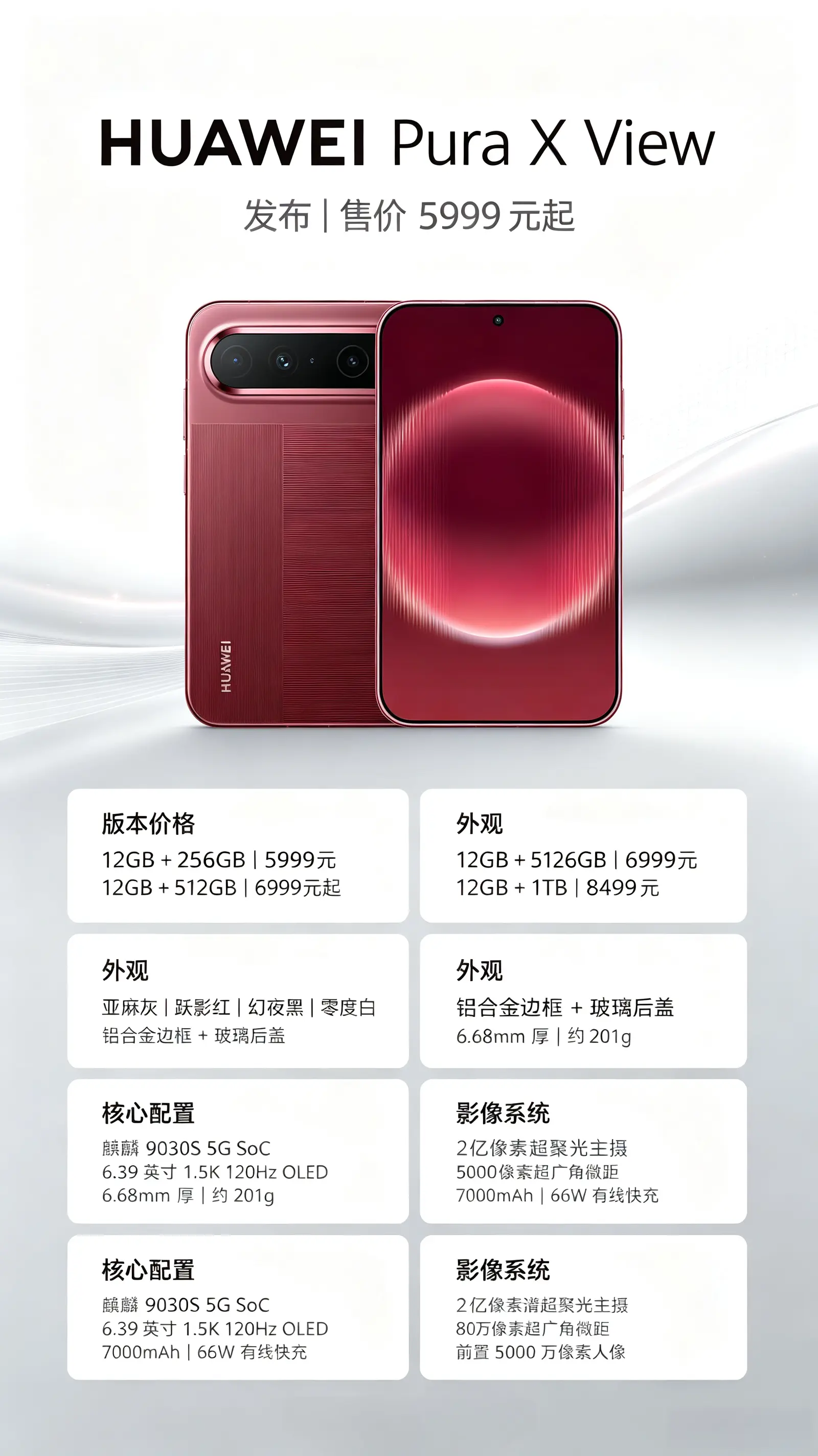 19999起，华为新一代三折叠登场！麒麟9050Pro登场！华为Mat...