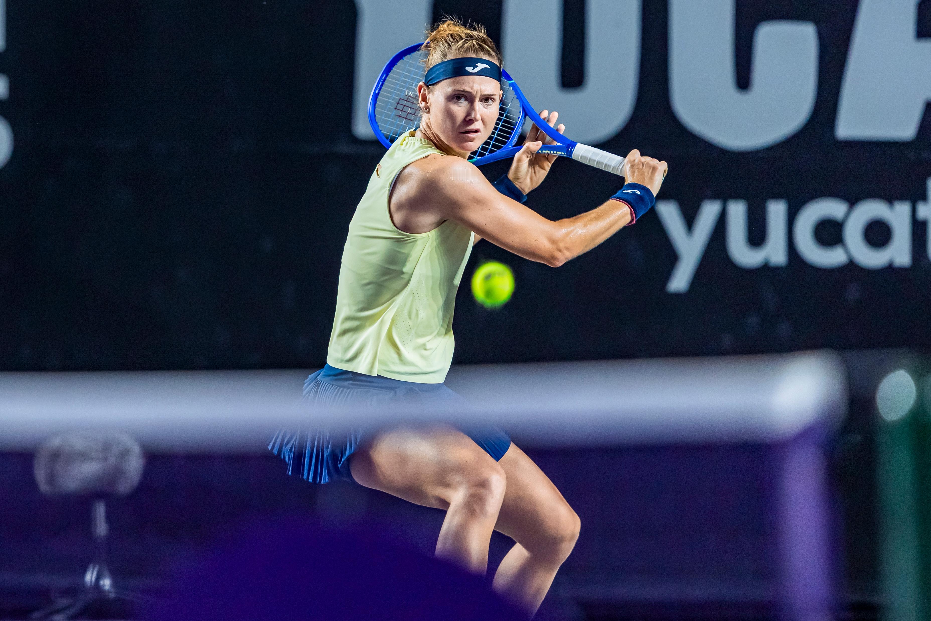 WTA500梅里达站第二轮，去年赛会亚军阿朗戈在决胜盘因伤退赛。她的对手布兹科娃