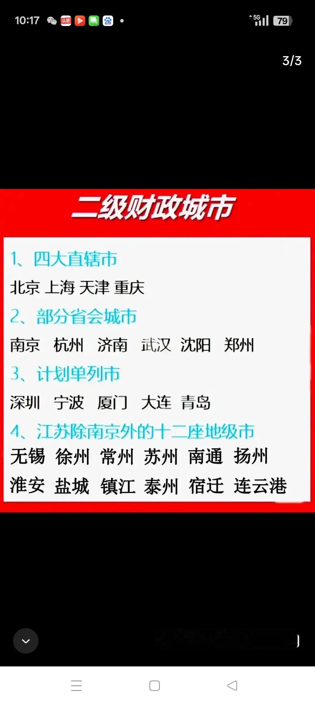 为什么江苏地级市全都是二级财政城市？！我国城市的划分有许多种类，