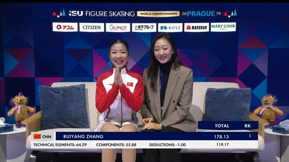 #张瑞阳花滑世锦赛第16名#2026年花样滑冰世锦赛女单自由滑，18岁的中国选手