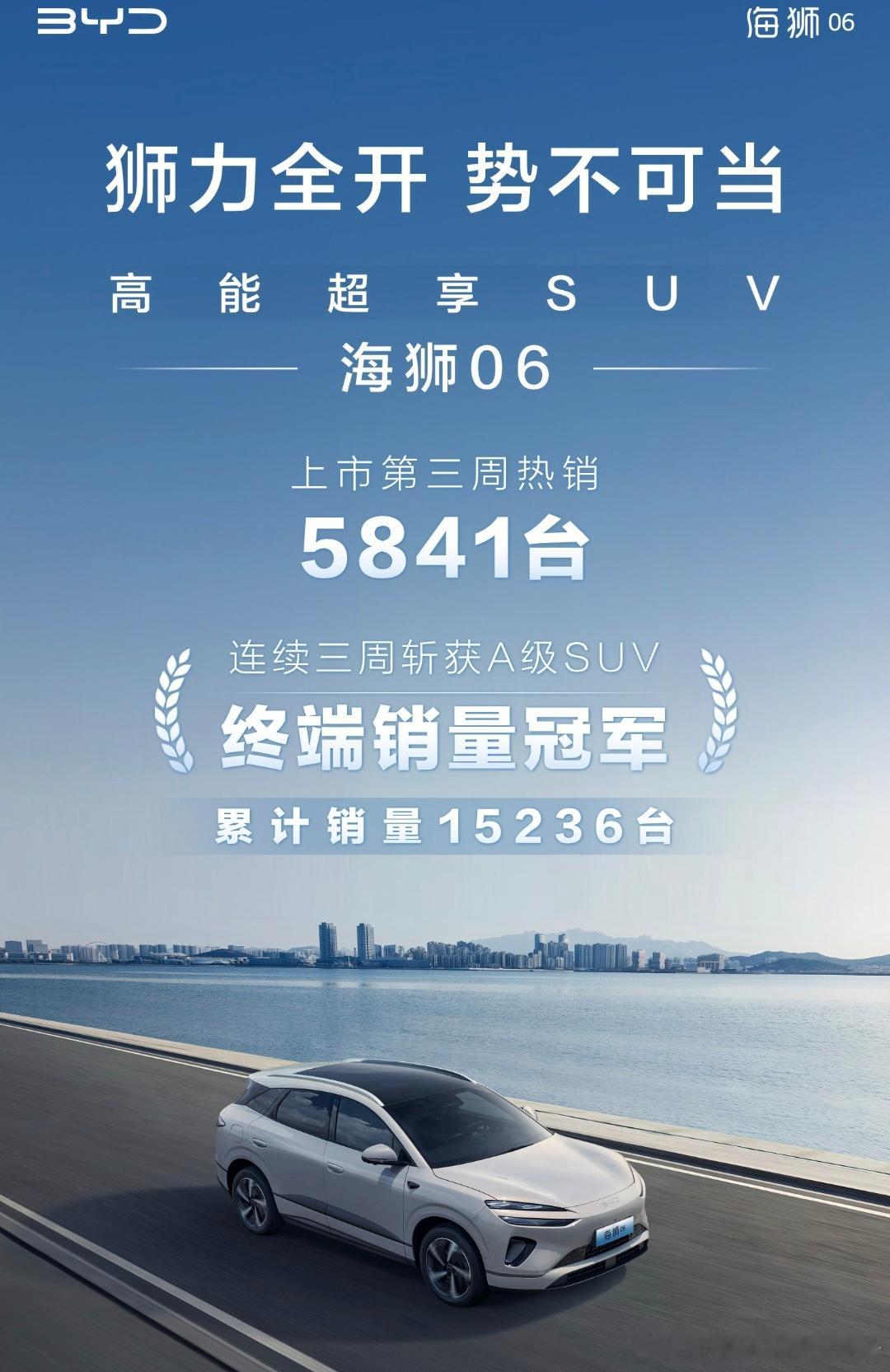 比亚迪海狮06上市三周销量达到15236台，已经属于是热门爆款产品了。这款车主要