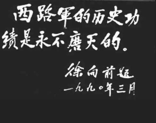 徐向前晚年总结西路军失败的3个原因：若换种打法，结局将大不同“1979年冬，