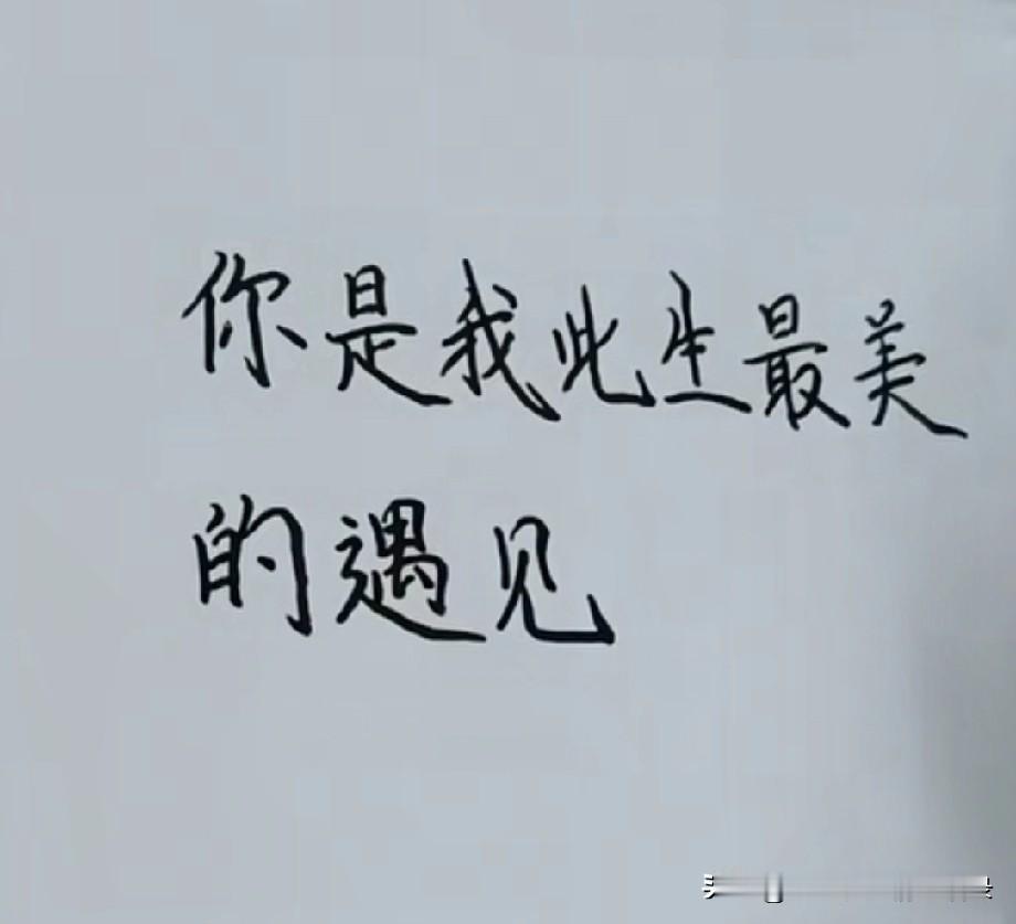 你是我此生最美的遇见也是我想捧在手心的人我爱你不止一生一世而是往后余生的