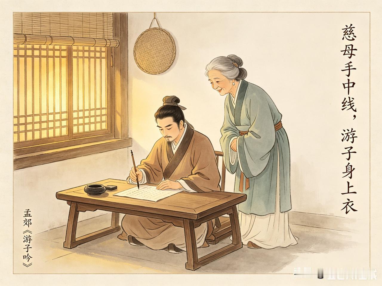 50岁的孟郊，戴着人生第一顶乌纱帽，坐在溧阳县尉的破旧衙门里，写下了一首诗。
