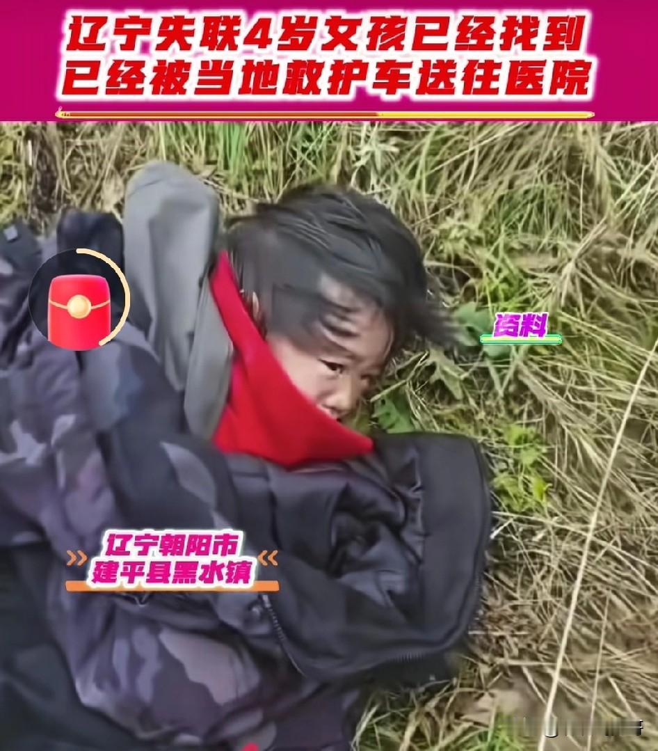 辽宁建平失踪四岁小女孩找到的现场，那场景让人看哭！小女孩静静地躺在地上，身上