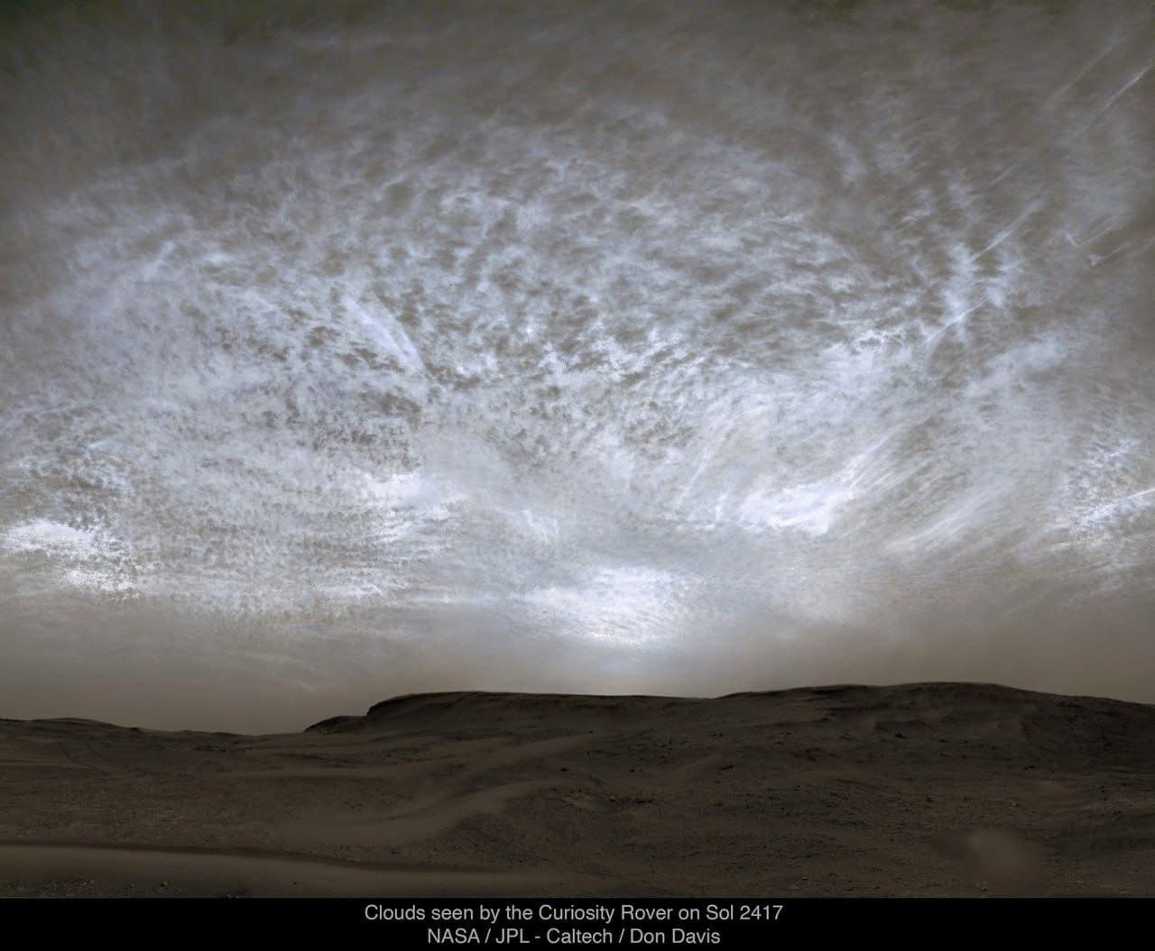 NASA好奇号火星车在火星第2417个火星日（Sol2417）拍摄的真实