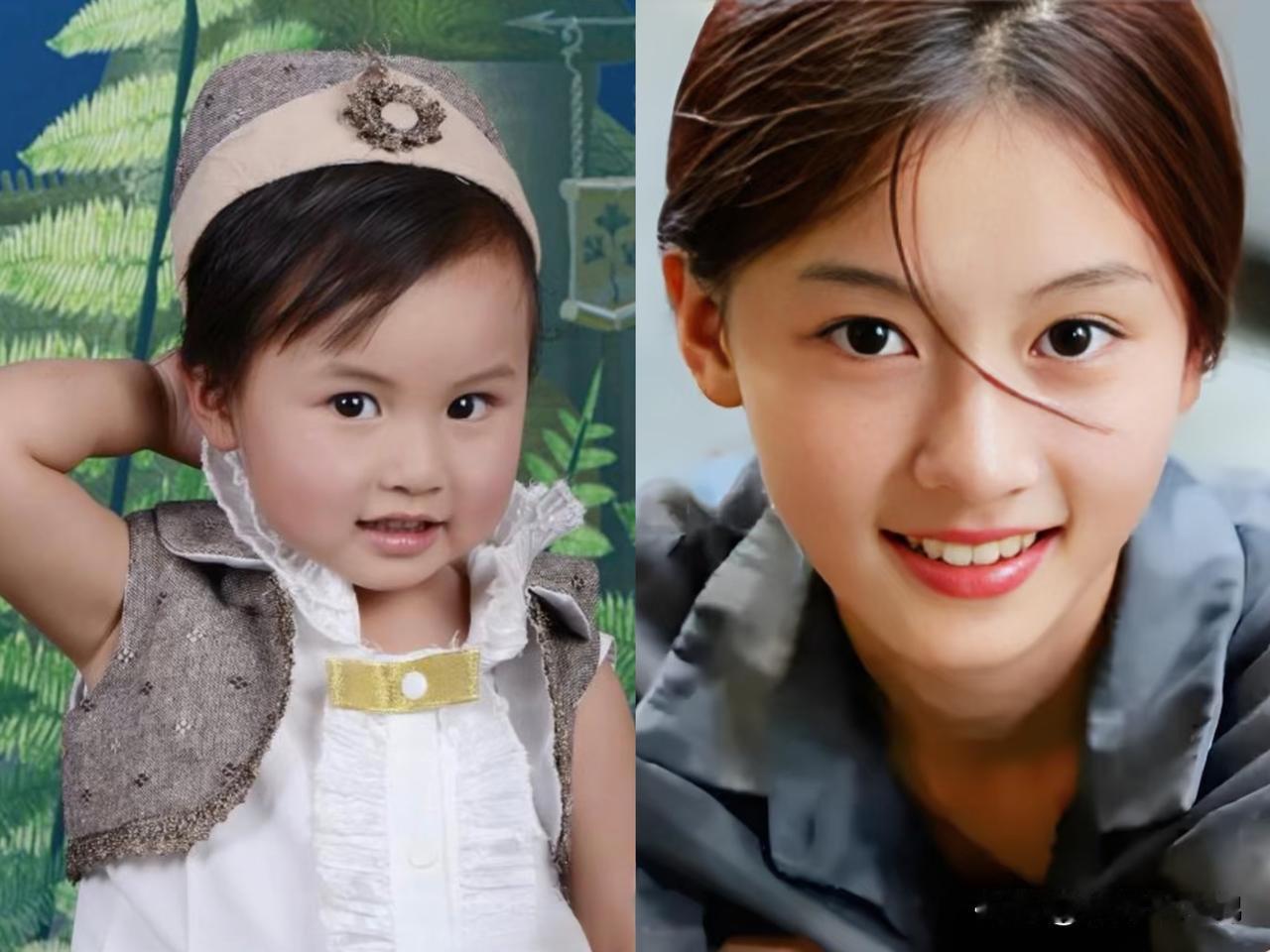 七七是怎么做到，小时候挺普通，长大这么惊艳的啊！好多宝宝都是小时候特好看，青春发