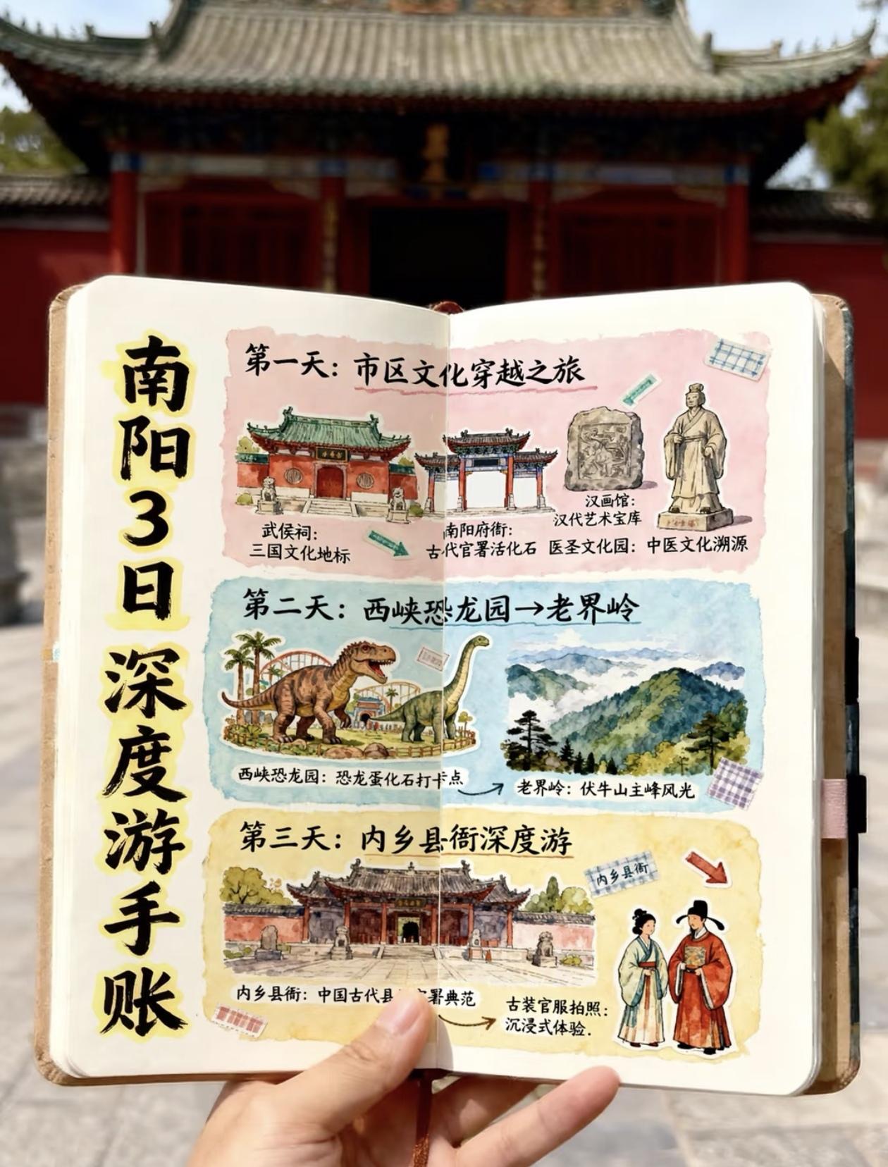 南阳3日游手账～请查收[作揖]