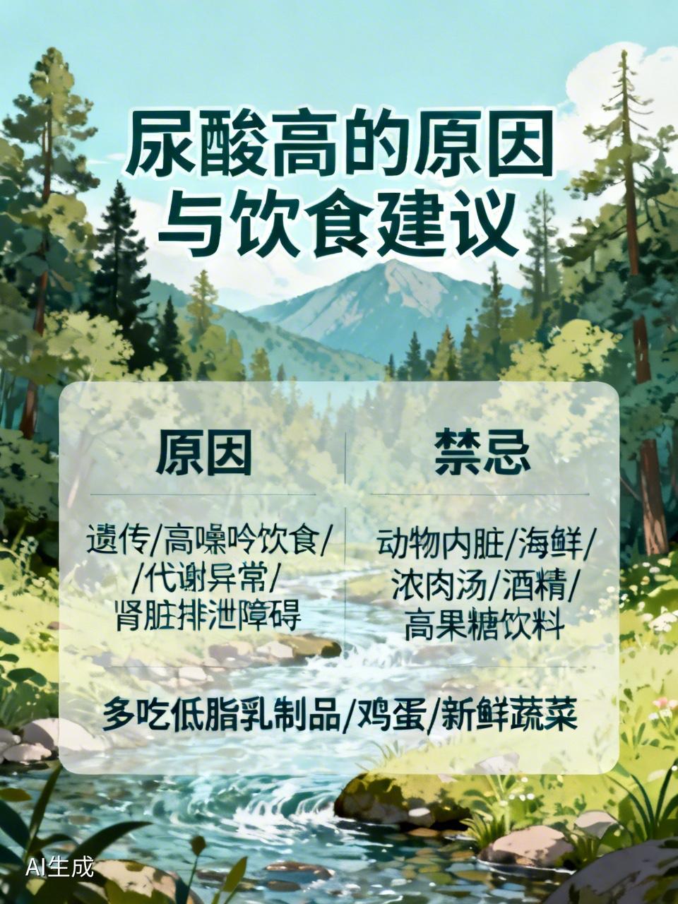 尿酸高的原因还挺多的。遗传因素会导致部分人因基因缺陷，嘌呤代谢异常，像次黄嘌呤