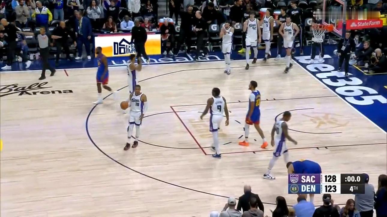 国王128-123战胜掘金，结束了八连败，威斯布鲁克第四节暴砍15分，全场21分