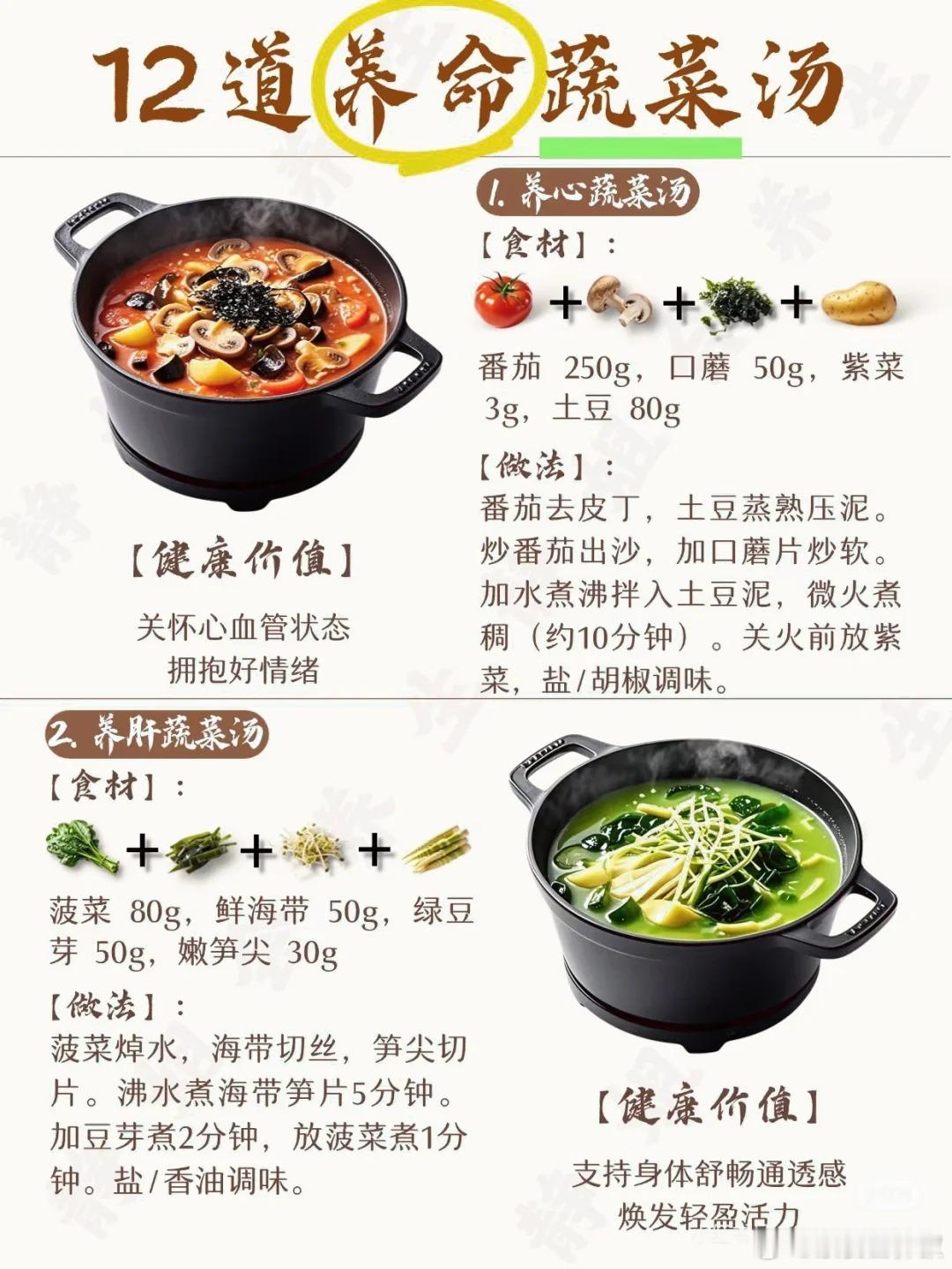 12道养命蔬菜汤​​​