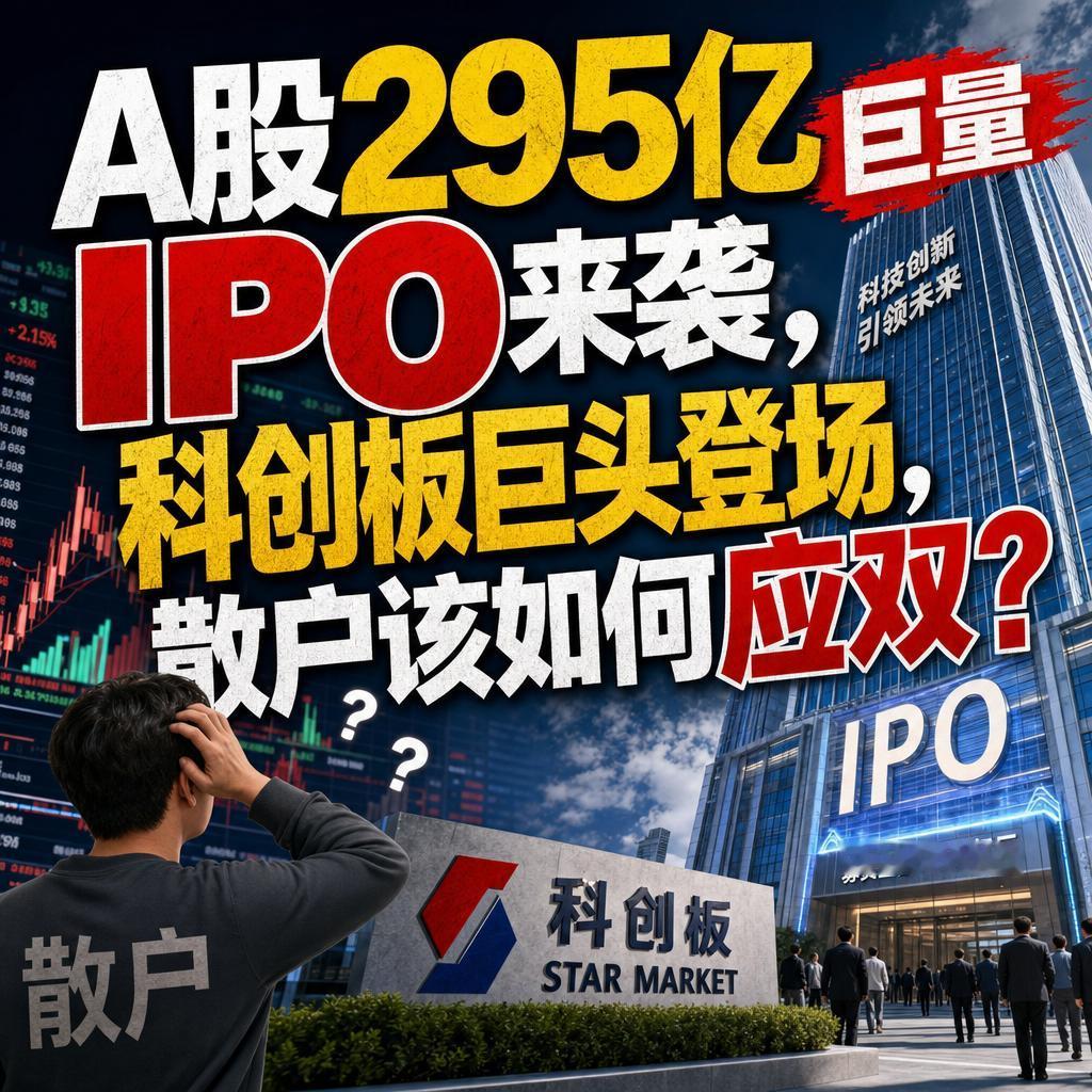 A股295亿巨量IPO来袭，散户该如何应对？很多人一听到"295亿巨量IPO"