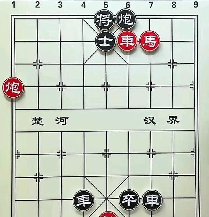 这是一个练习棋感，以及心算能力的好残局，我算一算，花了十八秒钟，六步就可以绝杀，