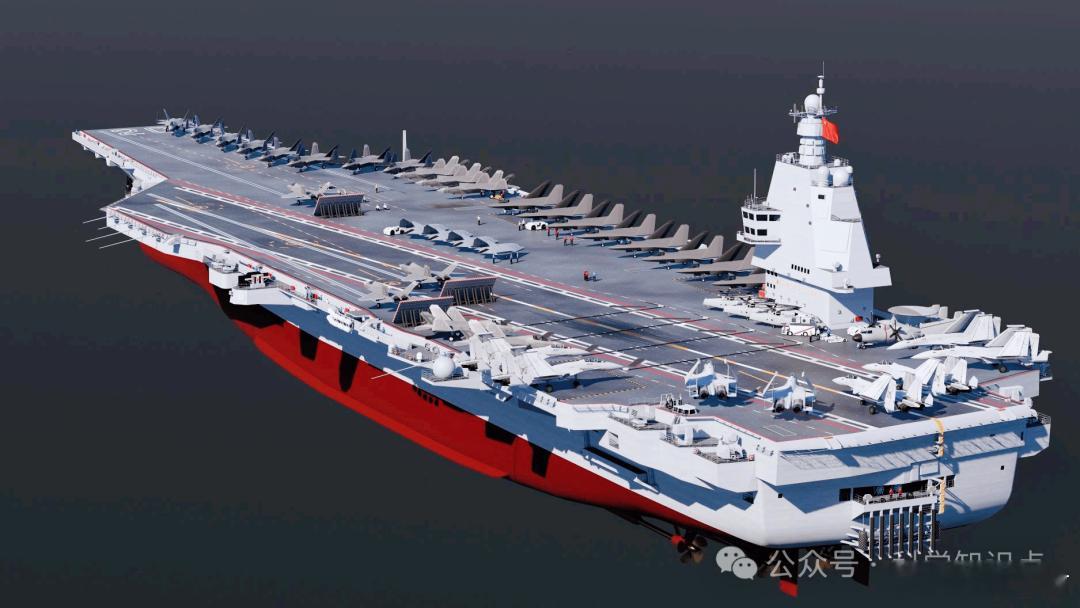 国产004型航母半官宣，基本确定为核动力，排水吨位全球最大人民海军成立77周年宣