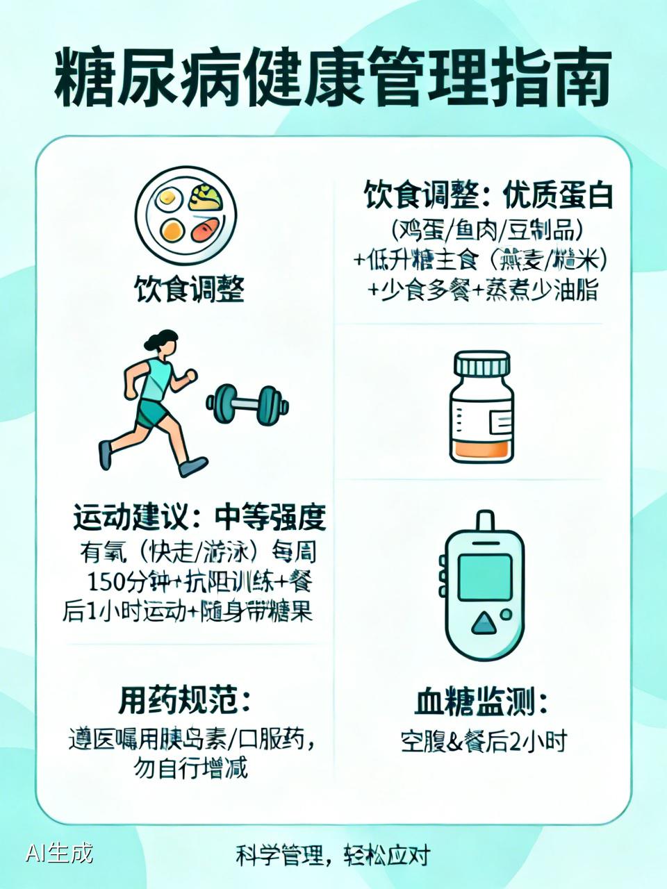 得了糖尿病后越来越瘦可别慌，有不少办法应对。饮食上得调整，每天保证优质蛋白摄入