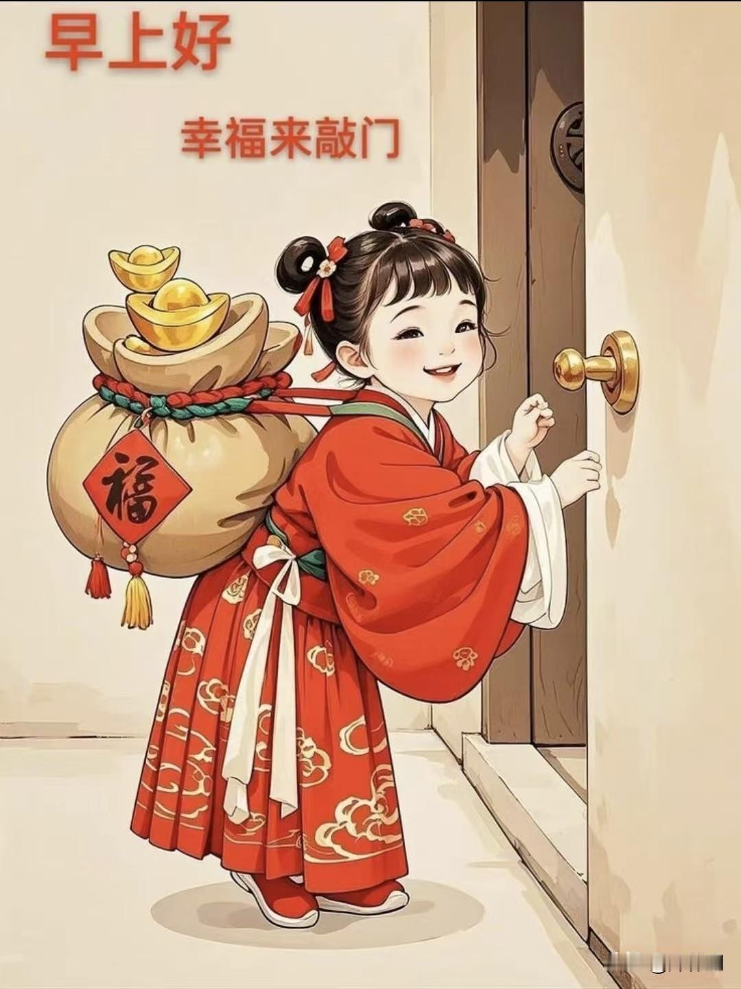 [比心]早安心语[比心]晓光初透竹窗纱，檐下牵牛缀露华。风递槐香穿巷陌，鸟衔