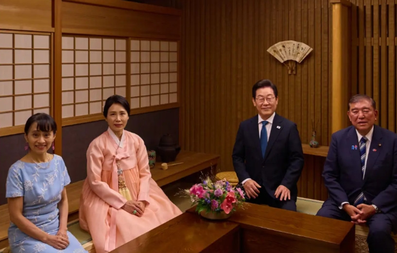 2025年8月23日，韩国总统李在明与日本首相石破茂进行了2个多小时的会谈后共进