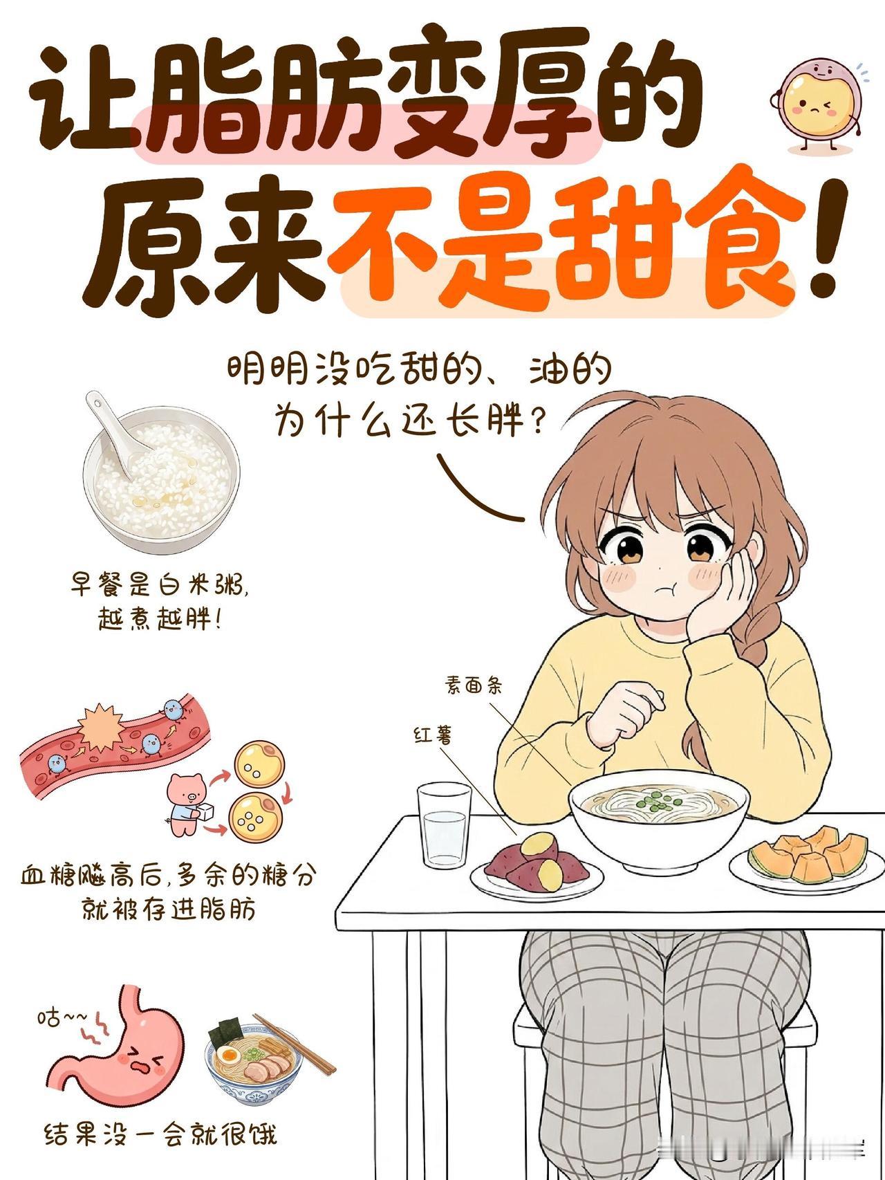 我控糖半年才懂：喂胖我的根本不是甜食以前我一口奶茶蛋糕都不敢碰，早餐只喝白米