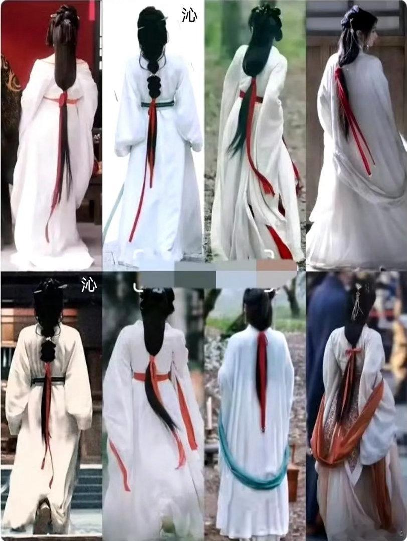 看背影貌似体态最好的是李沁吧