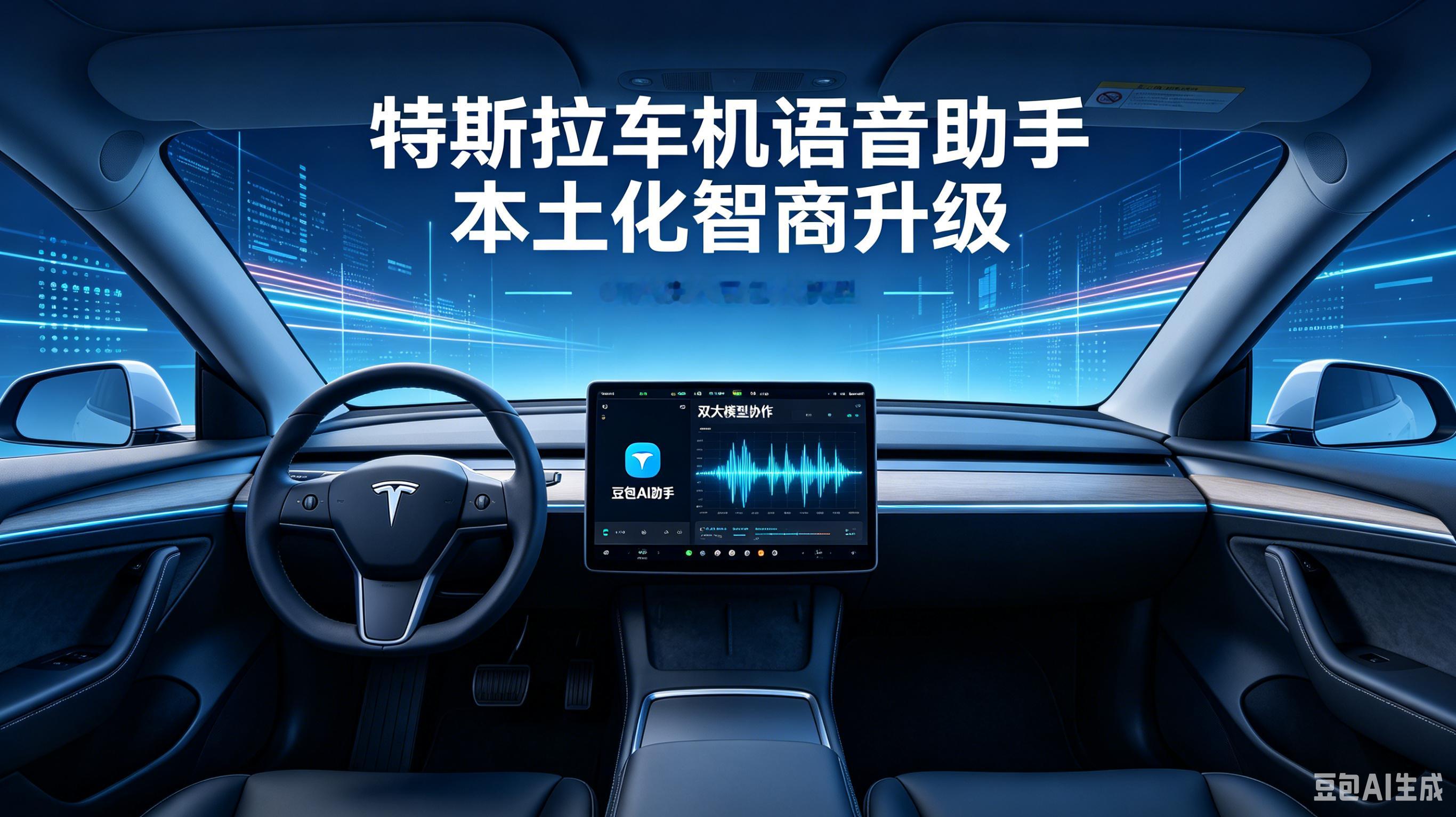 官方实锤，特斯拉即将通过OTA上线豆包语音大模型，专攻全车语音控制：导航、空调、