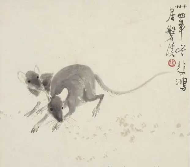 徐悲鸿十二生肖。在徐悲鸿的艺术世界里，十二生肖既非民间信仰的简单图释，亦非文人