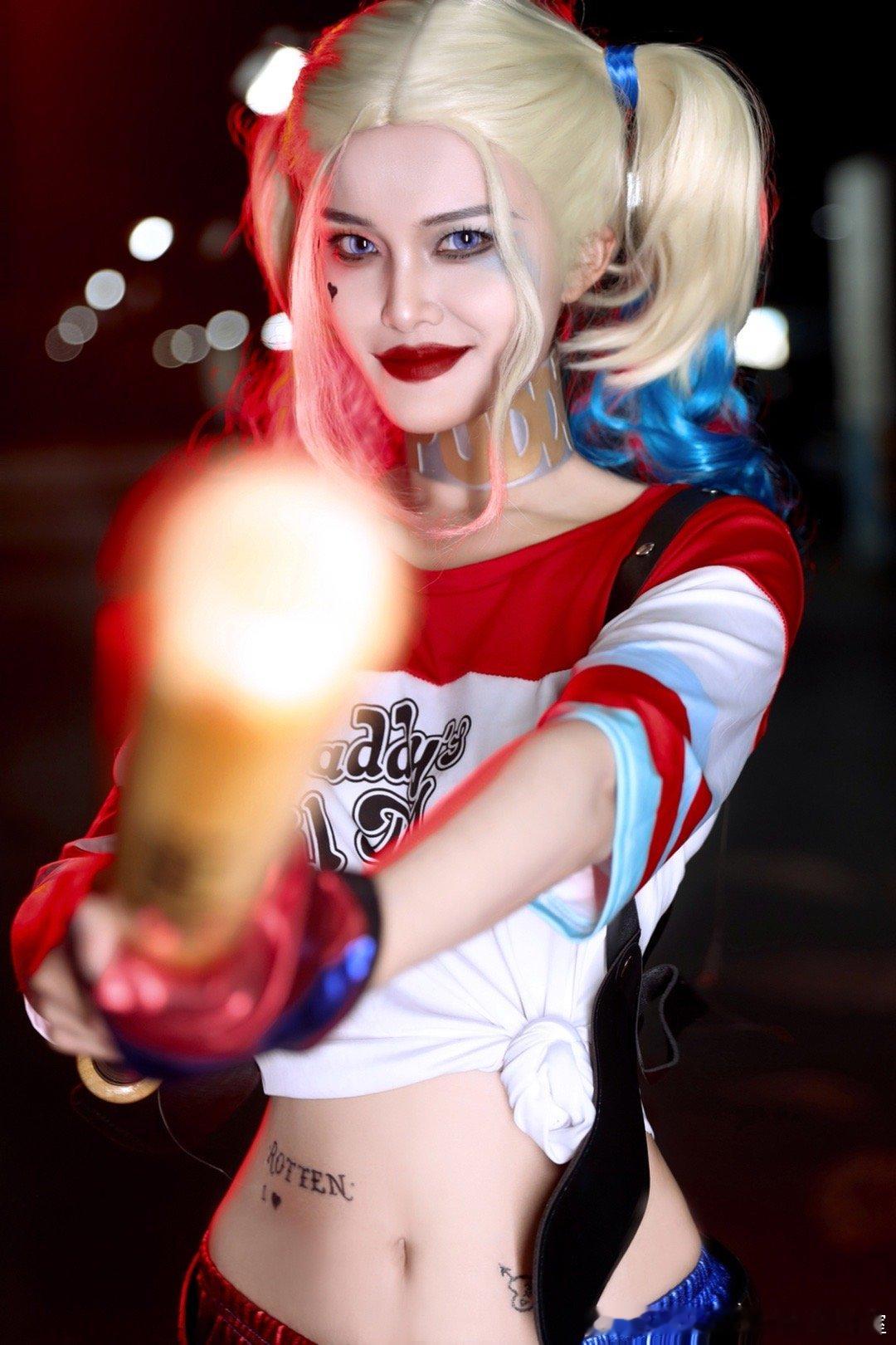 疯批美人小丑女上海mikastudio少女写真cosplay约拍​​​