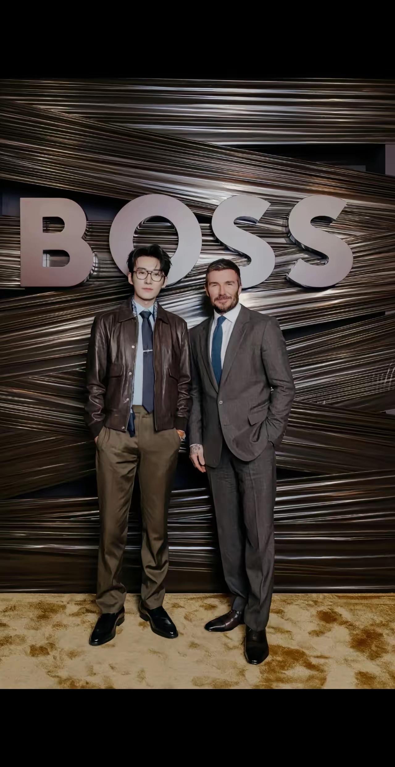 刘学义终于被某品牌“相中”啦，此次与贝克汉姆同框，气场分毫不让。2026年于意