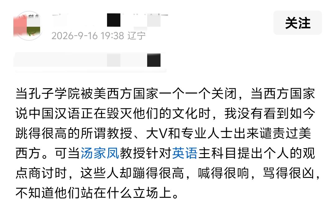 当孔子学院被美西方国家一个一个关闭，当西方国家说中国汉语正在毁灭他们的文化时，我