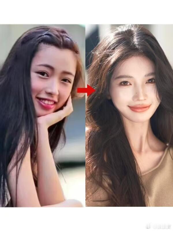 方圆精致感越来越强，完全是换了一个人。