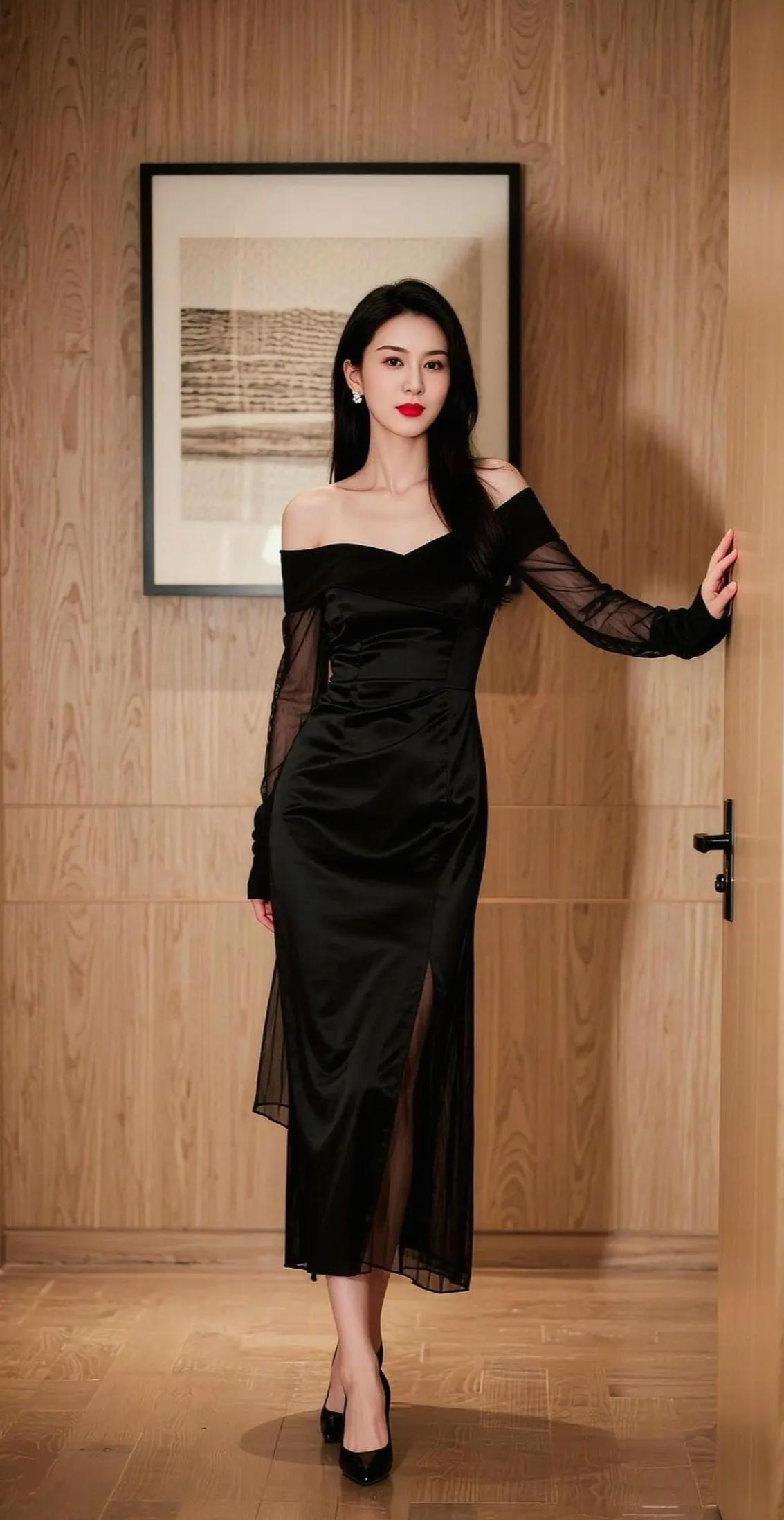 优雅黑裙，尽显女性魅力