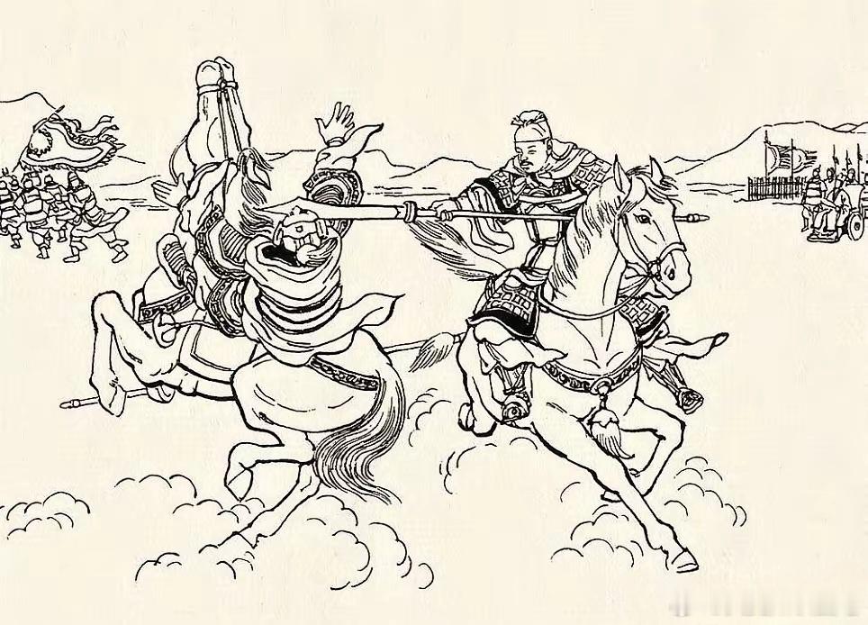 三国降将郑文奉孔明之令来迎魏国先锋秦朗，只一合，郑文便斩了秦朗，随即来见孔明交