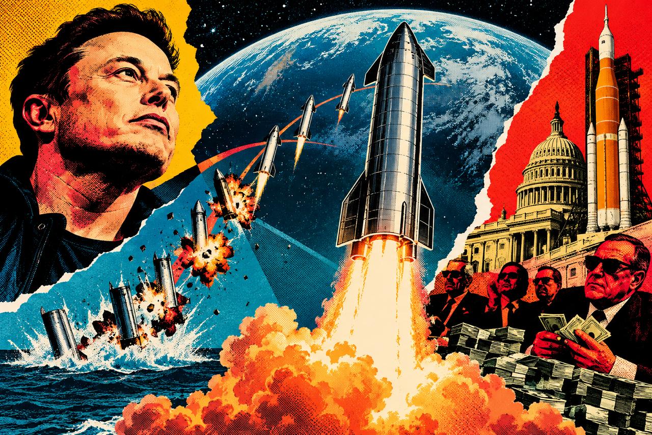 SpaceX的星舰测到了第14次才敢冲进闭合轨道，背后不是因为技术不行，而是马斯