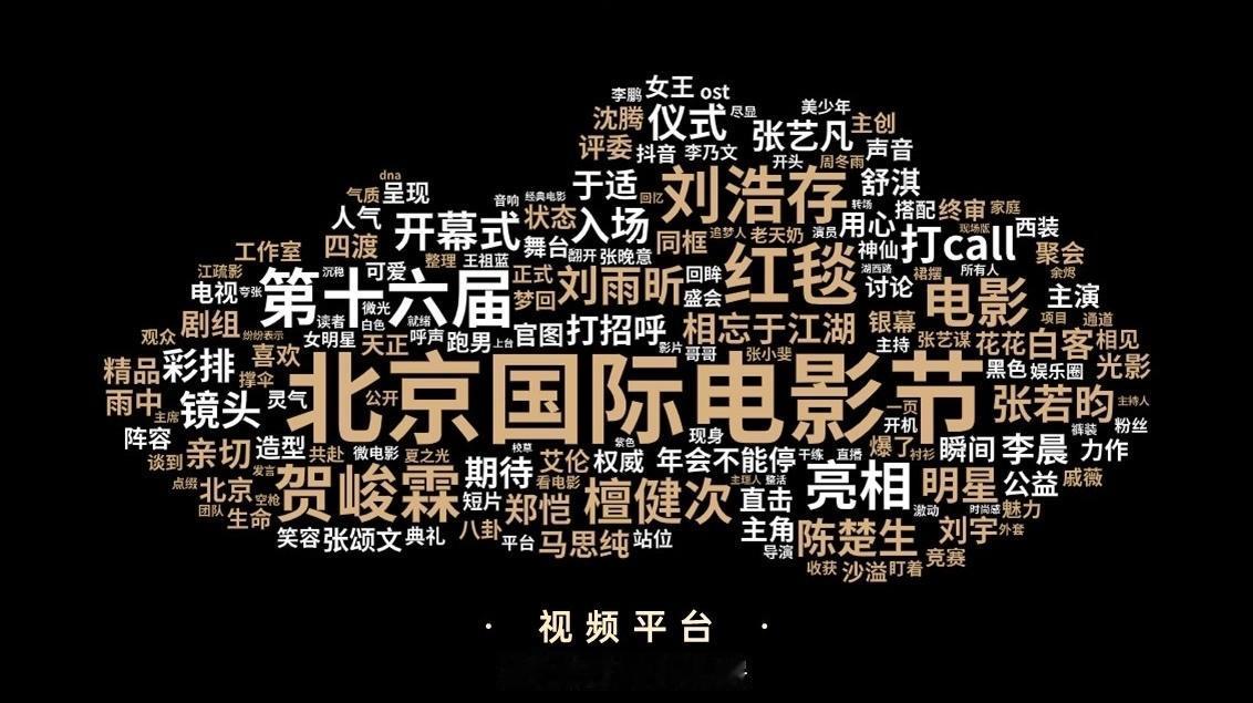 陈楚生北京电影节开幕式鲨疯了！！从昨晚到现在一直沉醉其中，各种数据都好看的不得