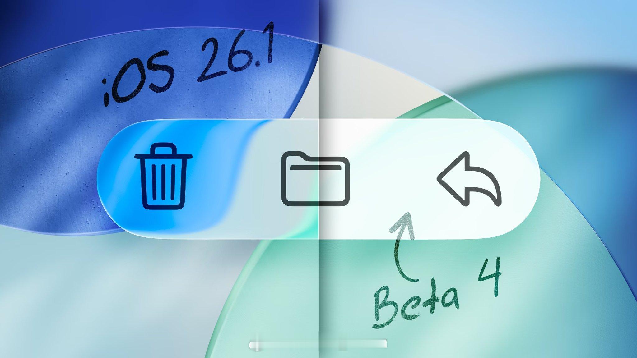[晕]iOS26.1Beat4…好像又把流体玻璃的透明度给减低了整