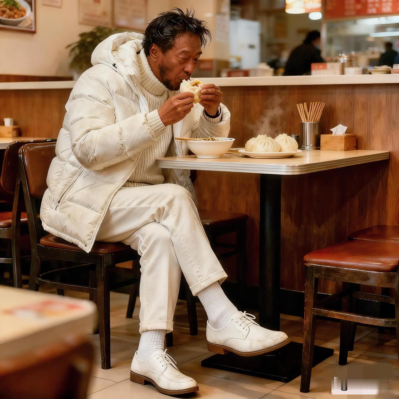 小饭馆里的人生百态——鬼火中年。在小饭馆吃晚饭，进来一群男子，年龄都在五十来岁，