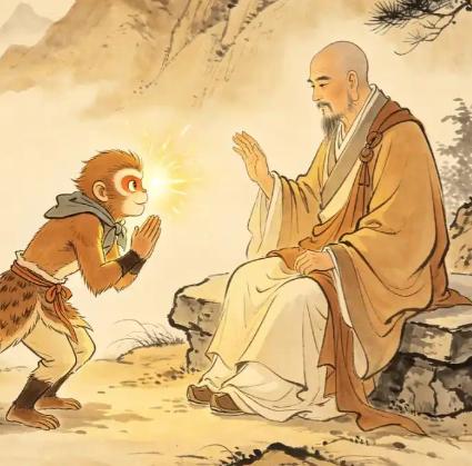 孙悟空问菩提祖师：师父您的师父是谁？菩提老祖闭目良久才开口：那一位的名号，我不敢