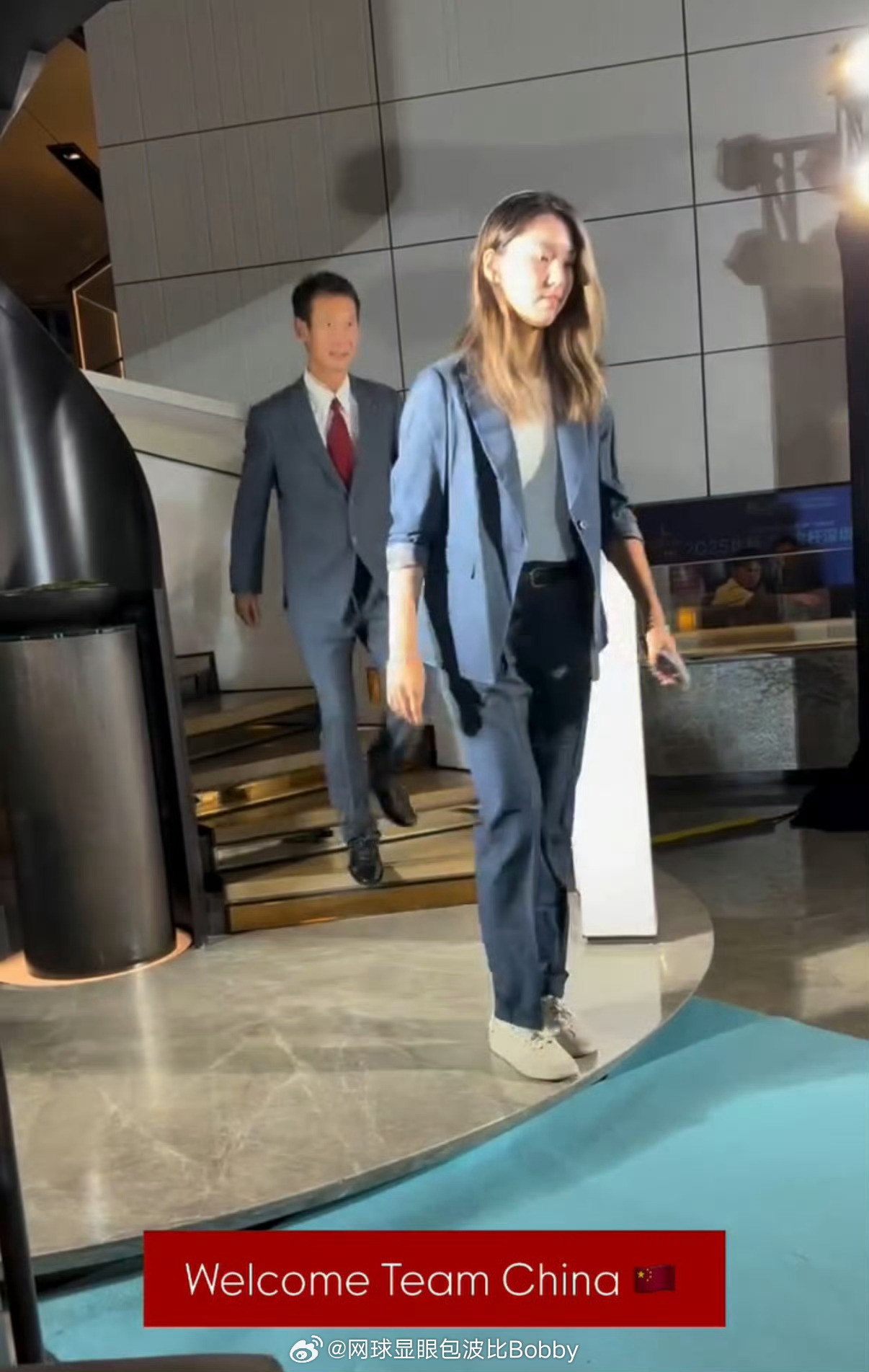 比利简金杯中国🇨🇳队西装🤵🏻‍♀️亮相中国女网西装亮相比利简