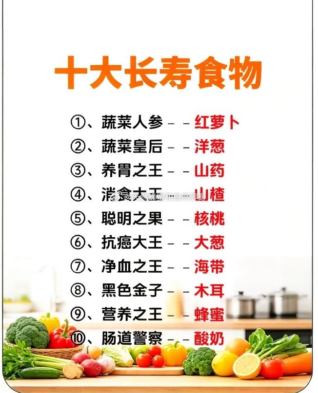 十大长寿食物​​​
