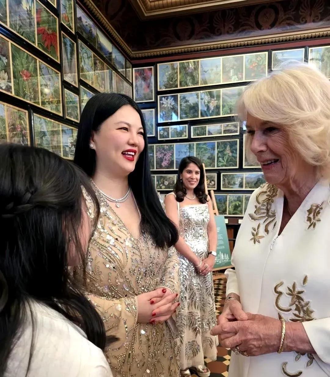 李湘带女儿面见英国皇室，因一脸的谄媚被网友群嘲，李湘是想把女儿嫁入王室当王妃吗？