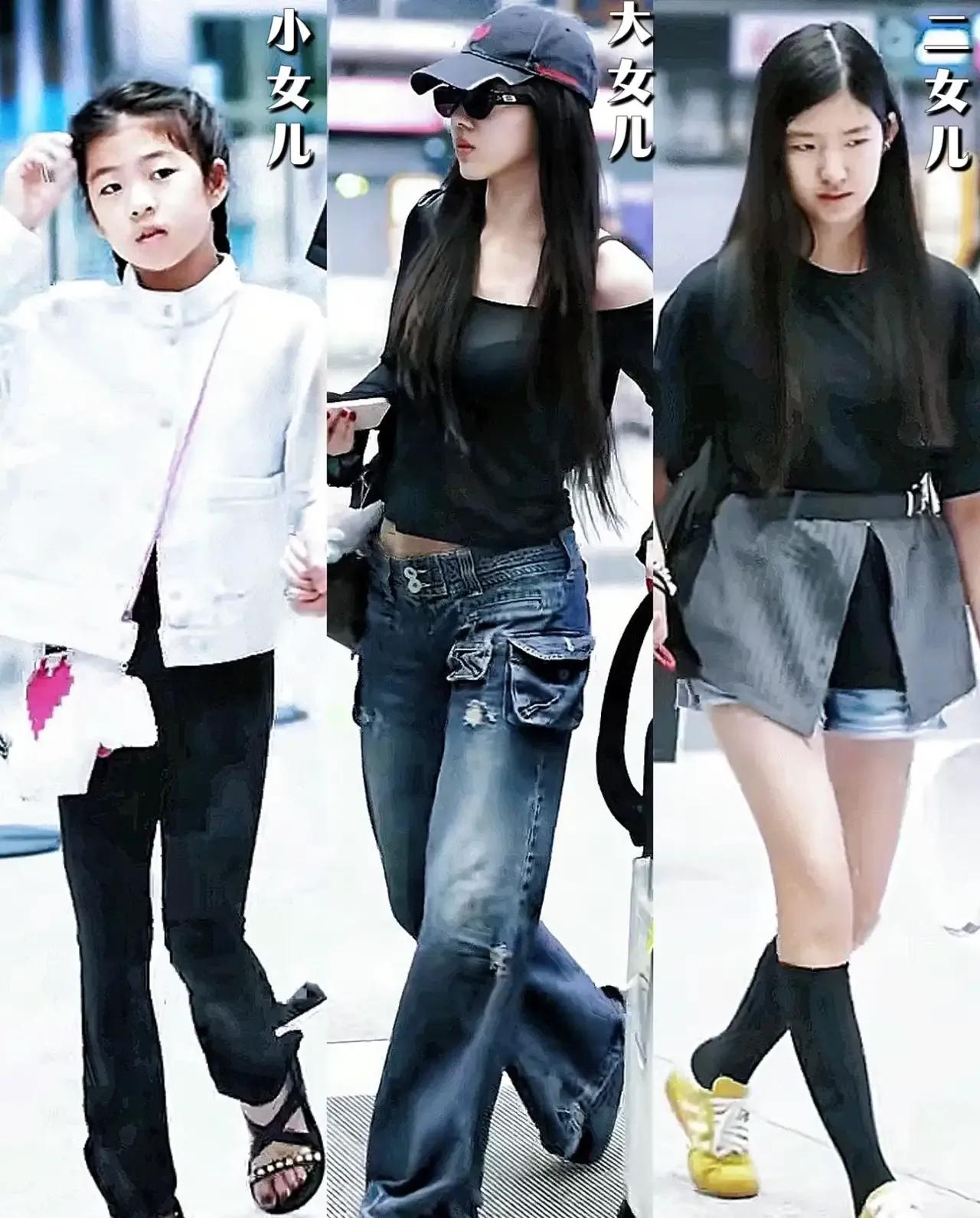 看到汪峰三女儿和贾静雯三女儿，才明白什么叫白瞎了好基因