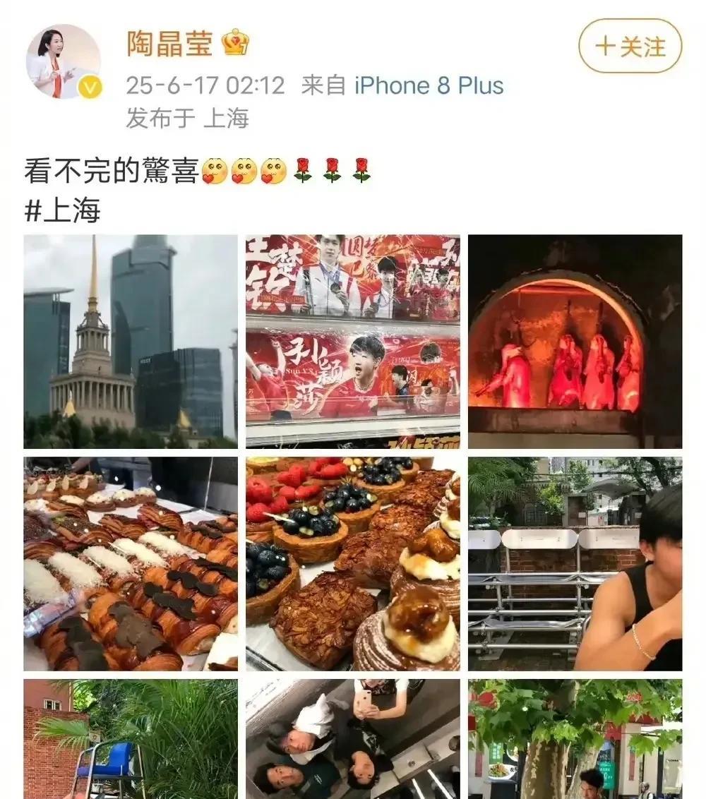 陶晶莹来上海参加活动了！哪个部门请她的？她前不久还炮轰大陆网友，说她们台湾艺人