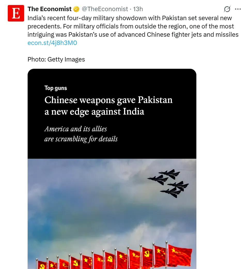 西方媒体确实也有客观的时候。比如这一次印巴冲突之后，西方媒体对冲突结果的报道我