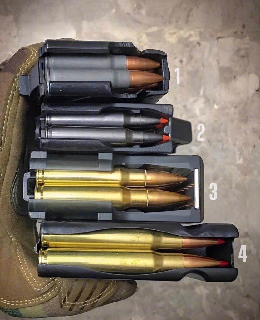 稍微懂点轻武器都能看出四种弹药的型号吧？烽火问鼎计划