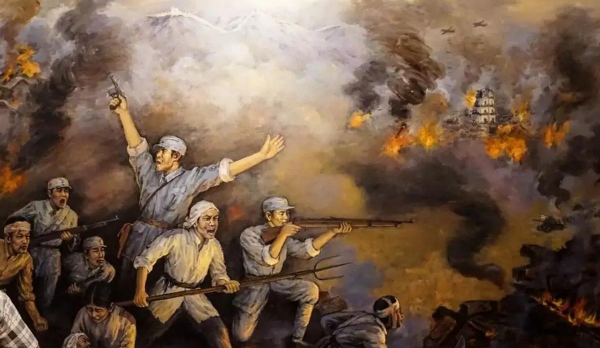 1946年，中原的李先念、王树声、王震放弃根据地，实施突围。其实中原当时有六万多