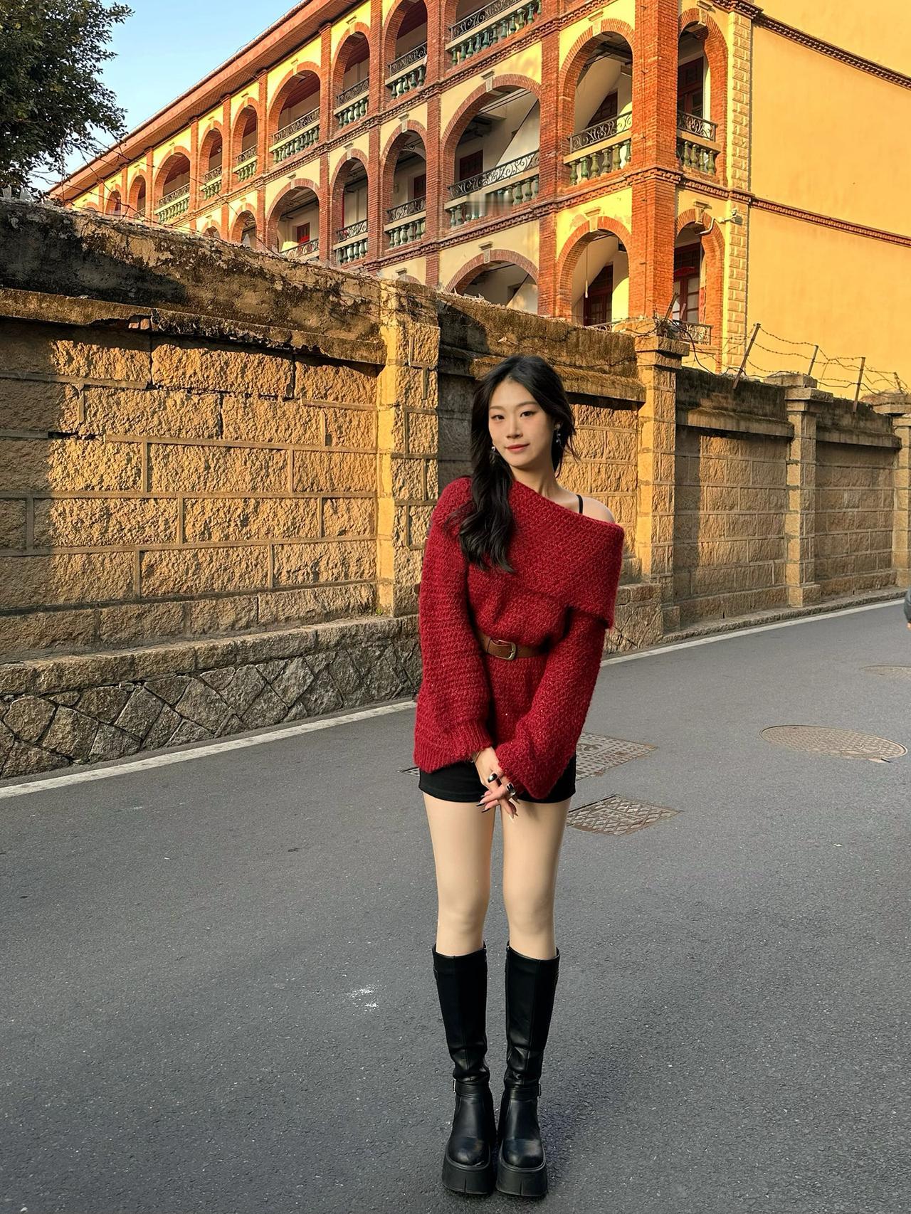 ₍ᐢ..ᐢ₎♡圣诞元旦穿搭🧣纯欲红毛衣直接封神˚₊⋆𓂃|||✨这件毛衣有一